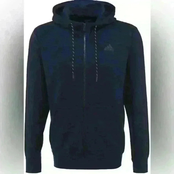 MENS Addidas hoodie blue/stripe size M missing lace - Picture 1 of 9